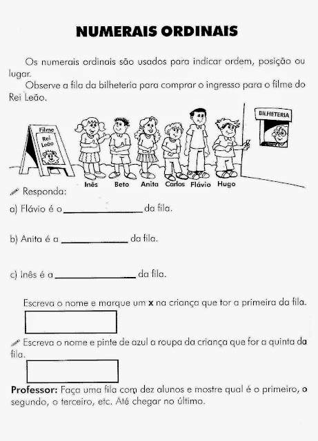 Matemática 2 ano fundamental atividades