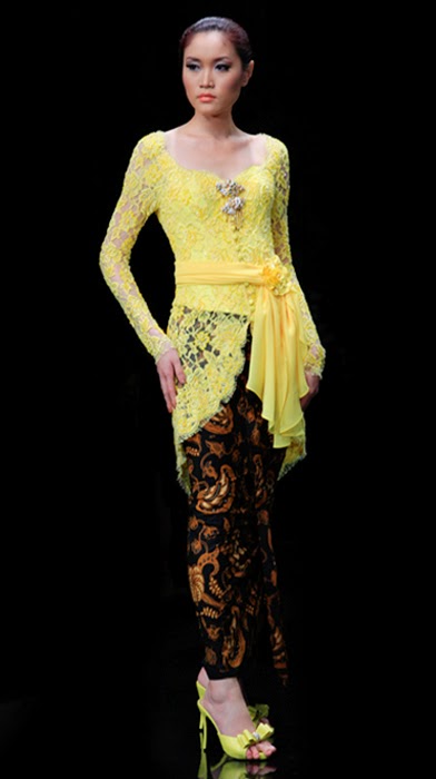 Yellow Kebaya  Modern  Sensation International Kebaya  