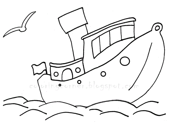 Boat Coloring Pages