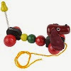 Image: HOSdog Cute Cartoon Toddler Walking Training Sausage Dog Doggie Pull Toy ,Rainbow Color