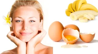 Banana and egg face mask