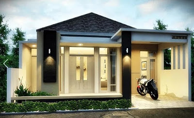 Contoh Desain Rumah Bergaya Dengan Batu Alam Terbaru