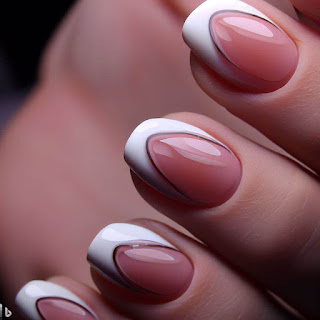 reverse French manicure nail art designs