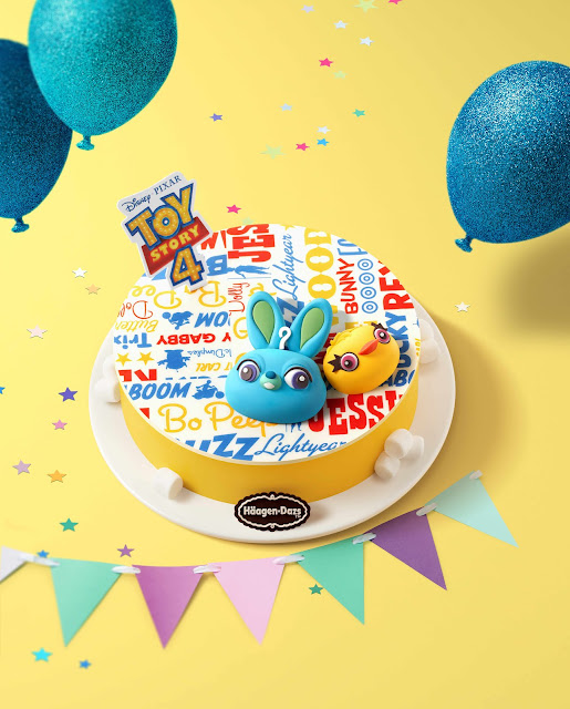 Häagen-Dazs, Hong ong, Disney, Pixar, Toy Story 4, 香港, 阿德, 賓尼, Ducky, Bunny, 雪糕蛋糕, Ice Cream Cake, Summer, 反斗奇兵4, 玩具總動員4