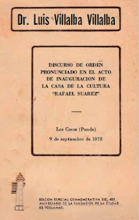 Luis Villalba Villalba - Discurso de Orden Casa de La Cultura Rafael Suarez