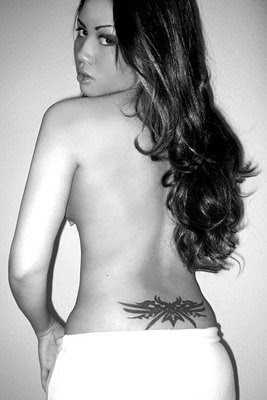 Lower back tattoo