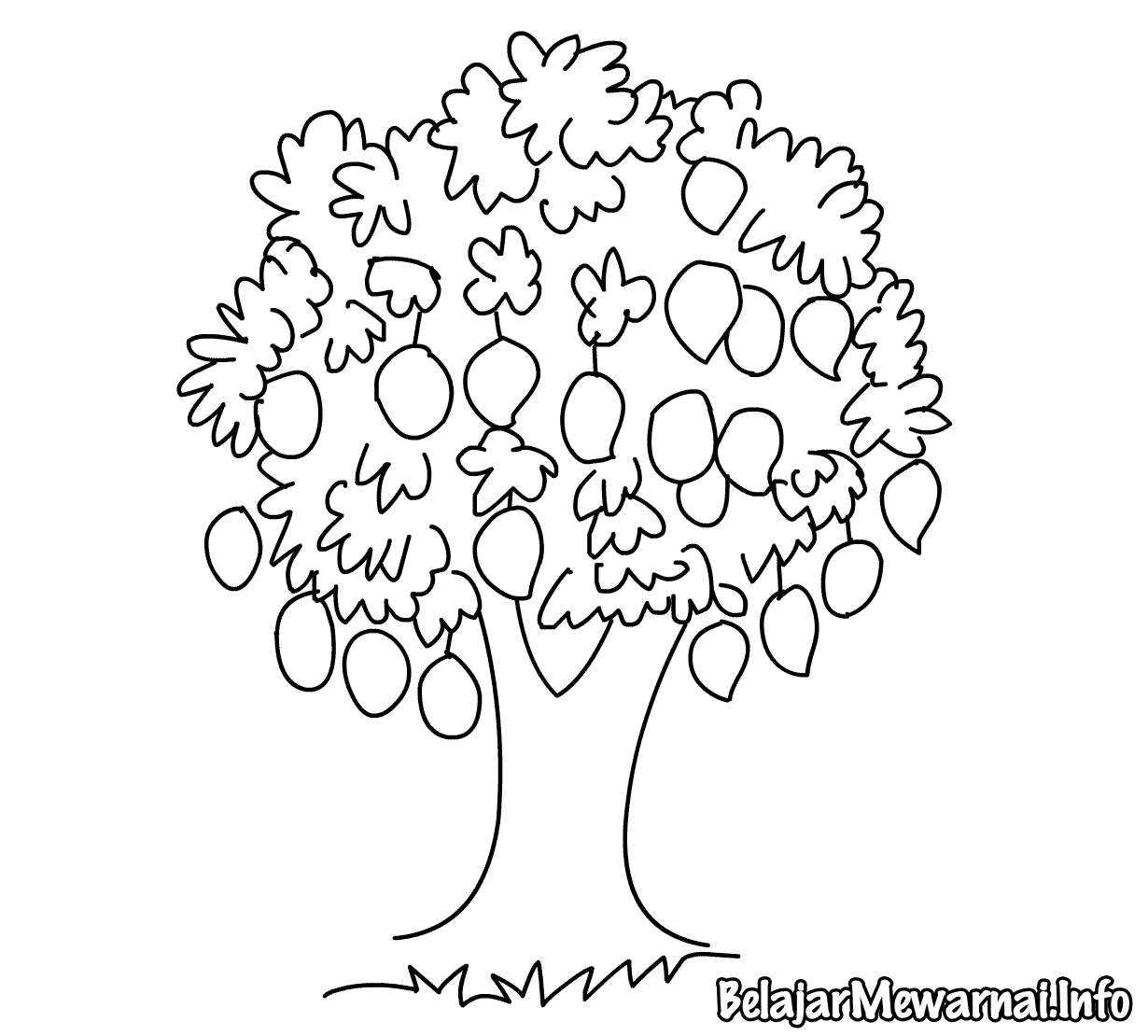 Gambar Pohon Mangga Kartun Nasi