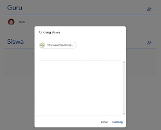 Cara Mudah Siswa Bergabung di Classroom Menjadi Anggota Kelas Online (Daring)