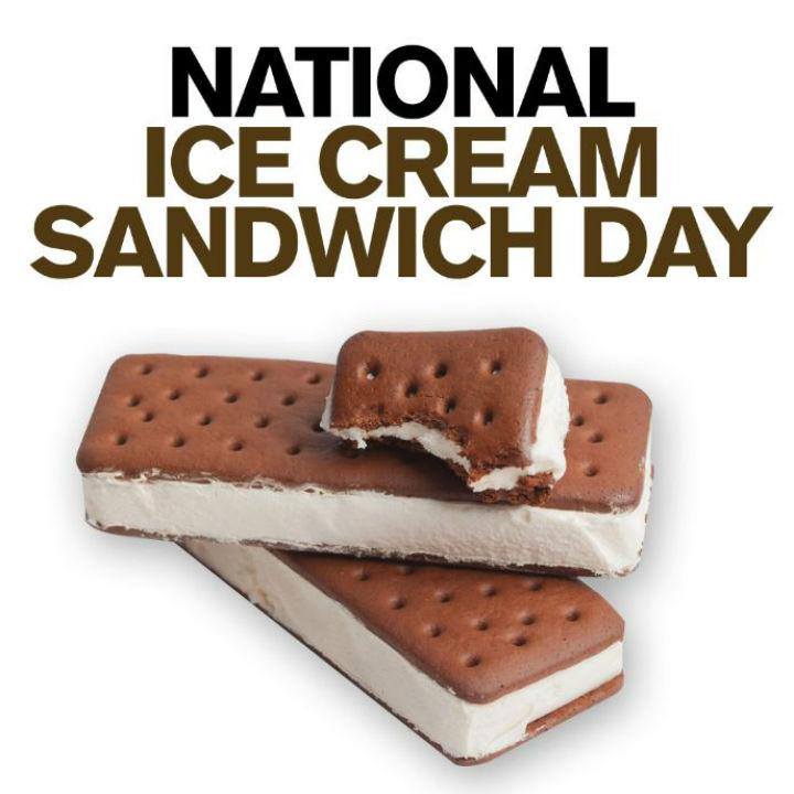 National Ice Cream Sandwich Day