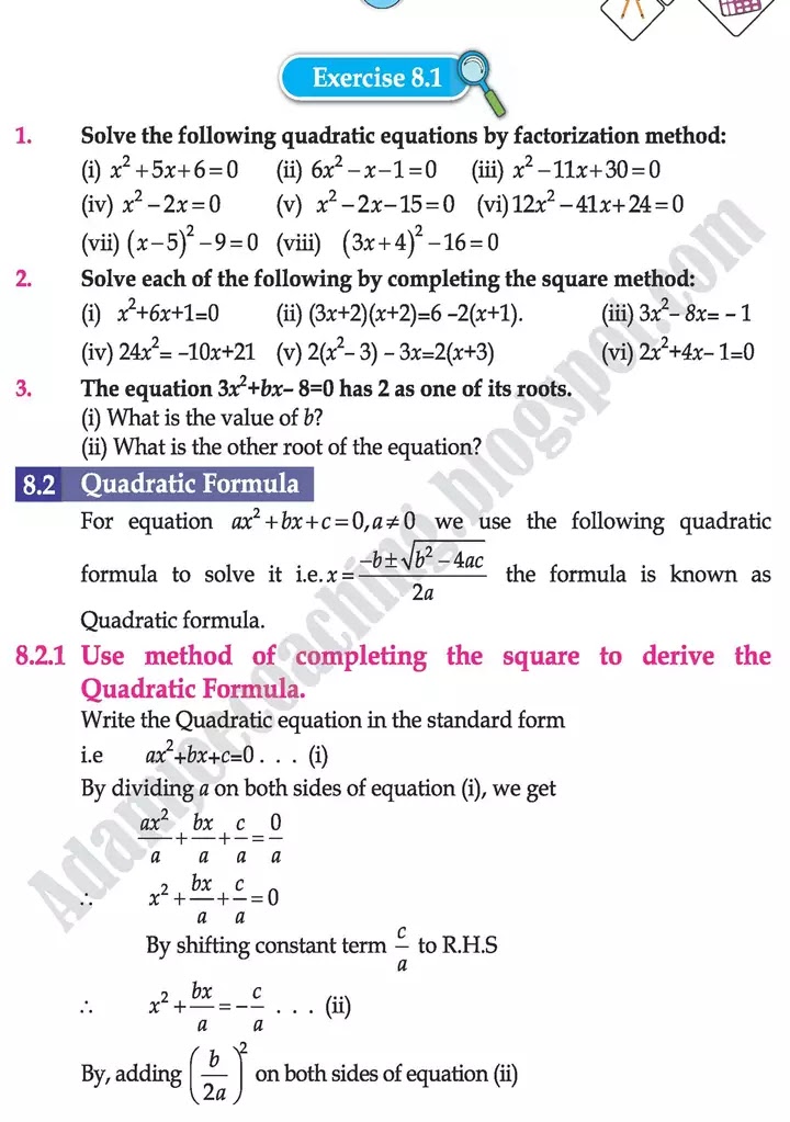 quadratic-equations-mathematics-class-9th-text-book