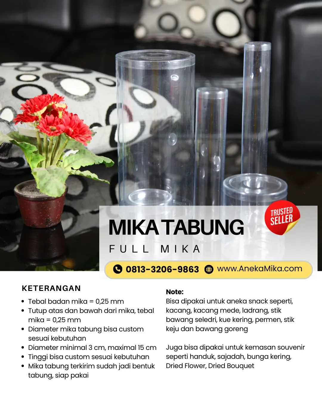 Grosir Box Mika Cookies Surabaya, Aneka Mika Surabaya, Pusat Mika Souvenir Surabaya, Toko Kemasan Plastik Mika Surabaya, Jual Mika Tabung Surabaya