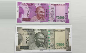 New 500 Rs and 2000 Rs Notes