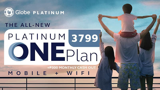 Globe Platinum ONE Plan offers unli Fiber WiFi, mobile data