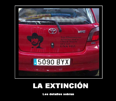 extincion, cartel, desmotivador