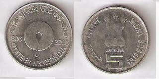 5rscoin(1806-2006 State Bank Of INDIA )