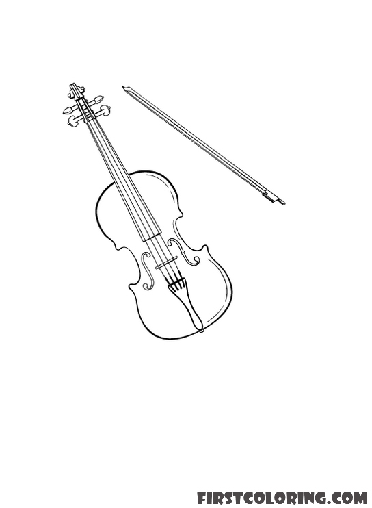 Cello Coloring Pages First Coloring