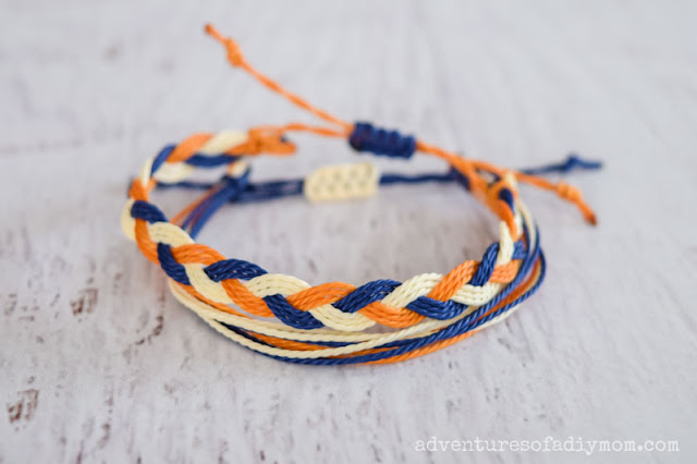 wax string bracelet and braided wax string bracelet