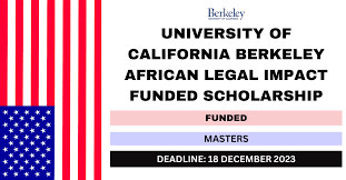 Bourse d'impact juridique africain de l'Université de Californie Berkeley 2024/2025 pour les étudiants africains.