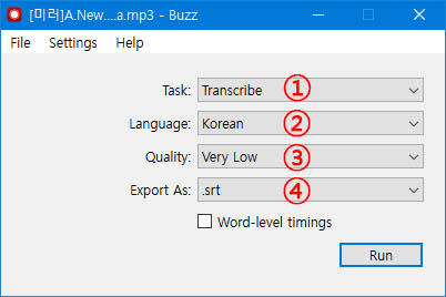 Convert audio/video voice to text and subtitles | Buzz