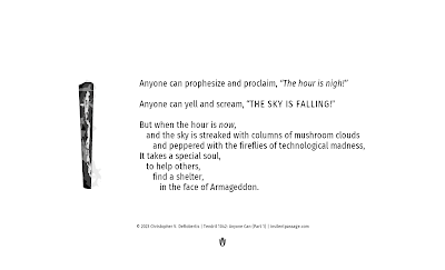 Tendril 1042: Anyone Can (Part 1) - Copyright: (c) 2023 Christopher V. DeRobertis. All rights reserved. insilentpassage.com