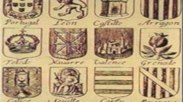Dónde está el escudo de Cataluña en este grabado de 1663