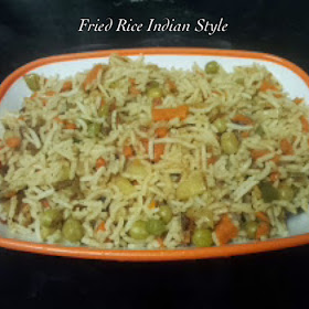 Veg Fried Rice-Indian Style