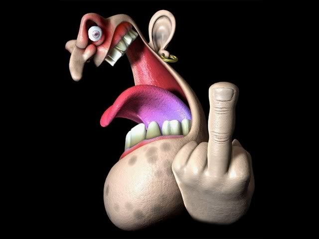 Funny Wallpaper 3D Middle Finger