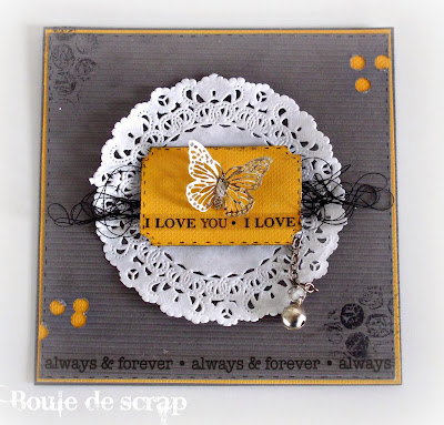 SRM Stickers Blog - Love Cards & Box by Angélique - #borders #cards #clear box #doilies #love #stickers #twine #valentine #wedding