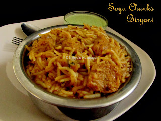 Soya chunks Biryani