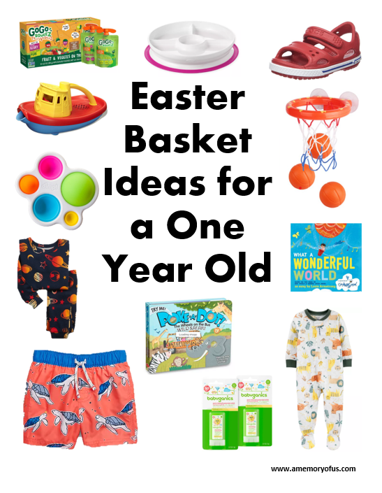 Easter Basket Ideas for a One Year Old | What to get a toddler for Easter | A Memory of Us | Easter Basket Ideas for 1 Year Olds