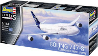 Revell 1/144  BOEING 747-8 Lufthansa New Livery (03891) Color Guide & Paint Conversion Chart