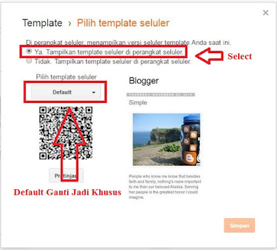 Cara Menampilkan Mobile Template / Template Seluler di Blogger