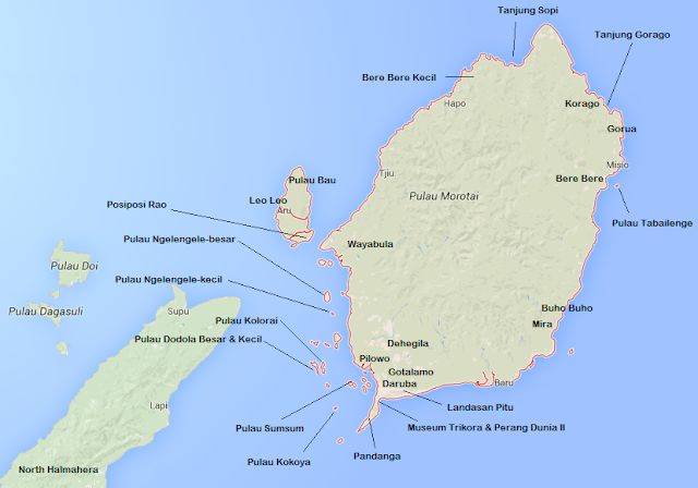 Tempat Wisata PULAU MOROTAI yang Wajib Dikunjungi  24 Tempat Wisata PULAU MOROTAI yang Wajib Dikunjungi - Provinsi Maluku Utara