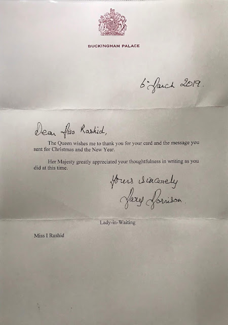 Queen Elizabeth II - Christmas Reply (2018)