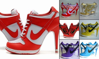 View Women Nike Dunk SB Low and SB High Heels