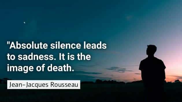 Lead Silence Quotes Alone Image Of Death Rousseau