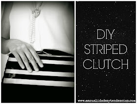 How to make a striped clutch