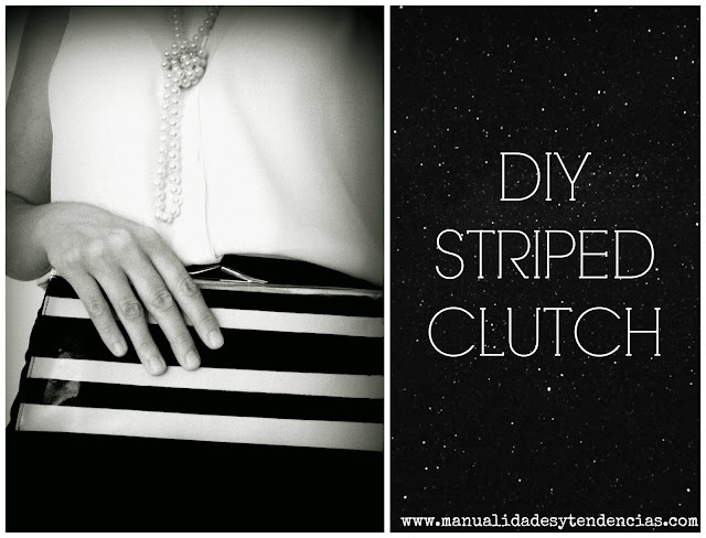 How to make a striped clutch