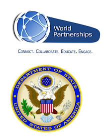 An image of World Partnerships and Department of State logos.