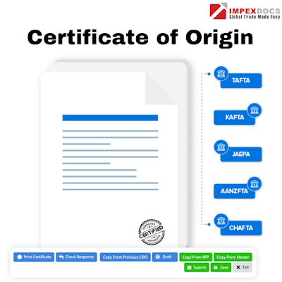 Certificate of Origin