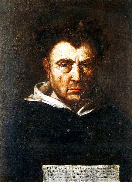 dark oiul painting of a serious-looking man in a monk's robe