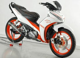 Modifikasi Yamaha All New Jupiter Z1 Putih Orange