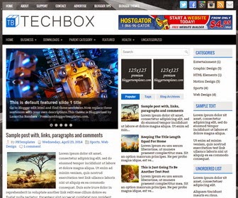 TechBox Blogger Template Yang Responsive