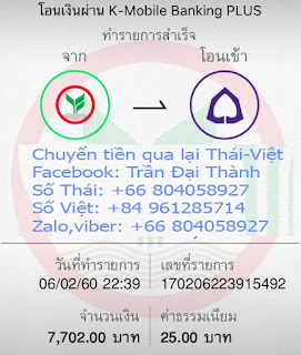 Chuyển tiền Việt qua Thái rẻ nhất