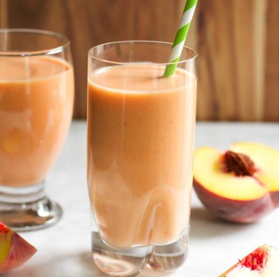 Peach Carrot Smoothie Recipe #Drink #HealthyDrink