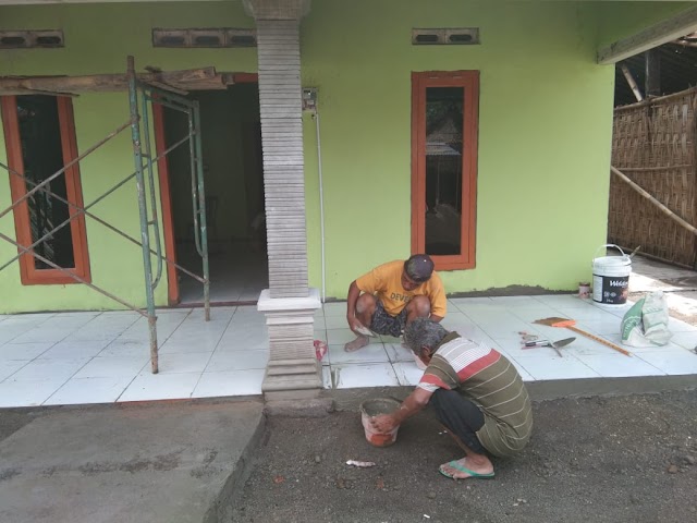 Pembangunan RTLH Babinsa Masuk Dapur di desa Tawang, Kokohkan kemanunggalan TNI-Rakyat.