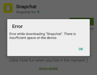 Play Store error preview