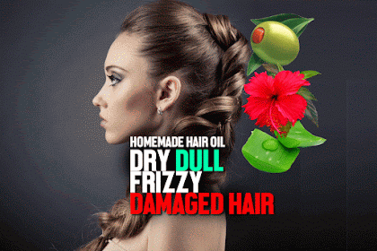 Homemade hair oil for Dry, Dull, Frizzy, Damaged hair 