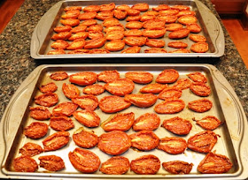 sundried tomatoes in  oven