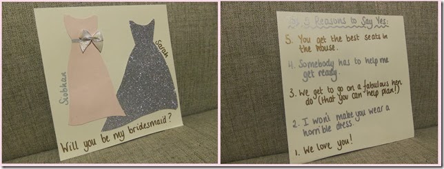 Bridesmaid Cards